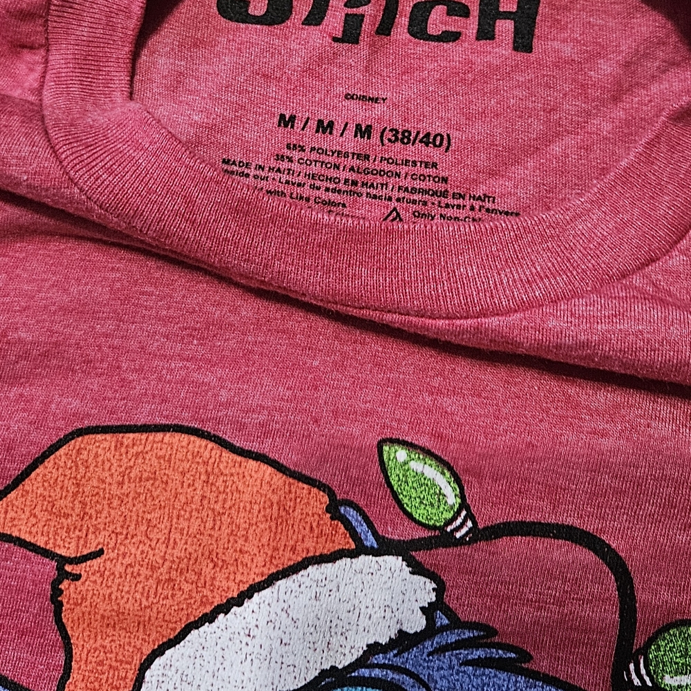 Disney Stitch Christmas T-Shirt - Red - Picture 3 of 4